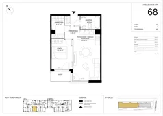 2 pokoje, mieszkanie 45,89 m², piętro 3, oferta nr A.68, Imperial SILO, Kraków, Dębniki, Ruczaj, ul. Kobierzyńska
