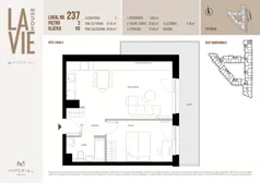 2 pokoje, mieszkanie 47,63 m², piętro 3, oferta nr 1.237, La Vie House, Kraków, Podgórze, ul. Łagiewnicka