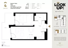 2 pokoje, mieszkanie 40,46 m², piętro 1, oferta nr b.18, LOOK UP House, Kraków, Prądnik Biały, ul. Pękowicka