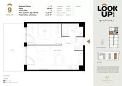 2 pokoje, mieszkanie 39,21 m², piętro 2, oferta nr a.49, LOOK UP House, Kraków, Prądnik Biały, ul. Pękowicka