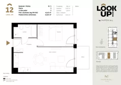 2 pokoje, mieszkanie 41,61 m², piętro 1, oferta nr b.12, LOOK UP House, Kraków, Prądnik Biały, ul. Pękowicka