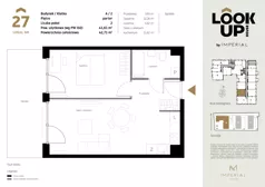 2 pokoje, mieszkanie 41,61 m², parter, oferta nr a.27, LOOK UP House, Kraków, Prądnik Biały, ul. Pękowicka