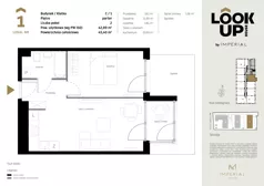 2 pokoje, mieszkanie 42,89 m², parter, oferta nr c.1, LOOK UP House, Kraków, Prądnik Biały, ul. Pękowicka