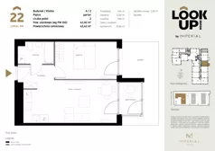 2 pokoje, mieszkanie 42,92 m², parter, oferta nr a.22, LOOK UP House, Kraków, Prądnik Biały, ul. Pękowicka