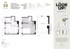 2 pokoje, mieszkanie 58,44 m², piętro 3, oferta nr b.39, LOOK UP House, Kraków, Prądnik Biały, ul. Pękowicka