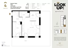 3 pokoje, mieszkanie 46,23 m², parter, oferta nr b.4, LOOK UP House, Kraków, Prądnik Biały, ul. Pękowicka