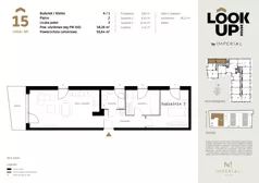 3 pokoje, mieszkanie 58,26 m², piętro 2, oferta nr a.15, LOOK UP House, Kraków, Prądnik Biały, ul. Pękowicka