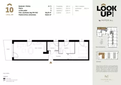 3 pokoje, mieszkanie 58,26 m², piętro 1, oferta nr a.10, LOOK UP House, Kraków, Prądnik Biały, ul. Pękowicka