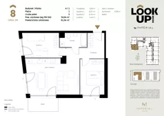 3 pokoje, mieszkanie 59,94 m², piętro 1, oferta nr a.8, LOOK UP House, Kraków, Prądnik Biały, ul. Pękowicka