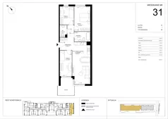 4 pokoje, mieszkanie 78,12 m², piętro 1, oferta nr A.31, Imperial SILO, Kraków, Dębniki, Ruczaj, ul. Kobierzyńska