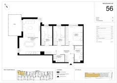 4 pokoje, mieszkanie 84,39 m², piętro 1, oferta nr A.56, Imperial SILO, Kraków, Dębniki, Ruczaj, ul. Kobierzyńska