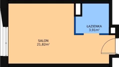 1 pokój, lokal inwestycyjny 26,50 m², piętro 6, oferta nr A.152, Cystersów 19, Kraków, Grzegórzki, ul. Cystersów 19