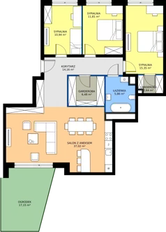 4 pokoje, mieszkanie 104,26 m², parter, oferta nr a.1, LOOK UP House, Kraków, Prądnik Biały, ul. Pękowicka
