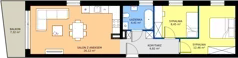3 pokoje, mieszkanie 58,26 m², piętro 1, oferta nr a.10, LOOK UP House, Kraków, Prądnik Biały, ul. Pękowicka