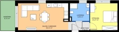 2 pokoje, mieszkanie 50,35 m², parter, oferta nr a.5, LOOK UP House, Kraków, Prądnik Biały, ul. Pękowicka