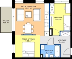 3 pokoje, mieszkanie 48,19 m², piętro 1, oferta nr b.20, LOOK UP House, Kraków, Prądnik Biały, ul. Pękowicka