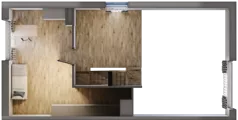 4 pokoje, mieszkanie 89,44 m², piętro 1, oferta nr 1.2, Cascada House, Rząska, ul. Piaski / Łąkowa