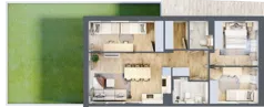 4 pokoje, mieszkanie 69,49 m², parter, oferta nr 14.1, Cascada House, Rząska, ul. Piaski / Łąkowa