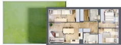 4 pokoje, mieszkanie 69,49 m², parter, oferta nr 12.1, Cascada House, Rząska, ul. Piaski / Łąkowa