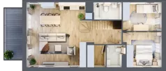 4 pokoje, mieszkanie 89,44 m², piętro 1, oferta nr 9.2, Cascada House, Rząska, ul. Piaski / Łąkowa