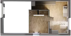 4 pokoje, mieszkanie 89,44 m², piętro 1, oferta nr 9.2, Cascada House, Rząska, ul. Piaski / Łąkowa