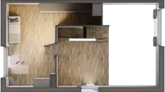 4 pokoje, mieszkanie 81,61 m², piętro 1, oferta nr 20.2, Cascada House, Rząska, ul. Piaski / Łąkowa