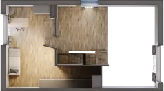 4 pokoje, mieszkanie 81,61 m², piętro 1, oferta nr 19.2, Cascada House, Rząska, ul. Piaski / Łąkowa