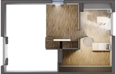 4 pokoje, mieszkanie 100,57 m², piętro 1, oferta nr 22.2, Cascada House, Rząska, ul. Piaski / Łąkowa