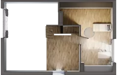 4 pokoje, mieszkanie 100,57 m², piętro 1, oferta nr 21.2, Cascada House, Rząska, ul. Piaski / Łąkowa