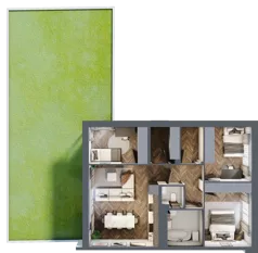 4 pokoje, mieszkanie 71,23 m², parter, oferta nr 17.1, Imperial River Park, Kraków, Bronowice, Bronowice Małe, ul. Truszkowskiego