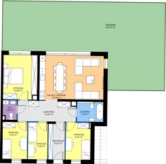 5 pokoi, mieszkanie 95,58 m², parter, oferta nr 23.1, Imperial River Park, Kraków, Bronowice, Bronowice Małe, ul. Truszkowskiego