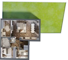 4 pokoje, mieszkanie 89,82 m², parter, oferta nr 19.1, Imperial River Park, Kraków, Bronowice, Bronowice Małe, ul. Truszkowskiego