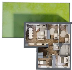 5 pokoi, mieszkanie 89,31 m², parter, oferta nr 20.1, Imperial River Park, Kraków, Bronowice, Bronowice Małe, ul. Truszkowskiego