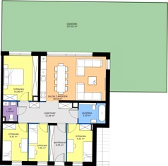 5 pokoi, mieszkanie 95,58 m², parter, oferta nr 21.1, Imperial River Park, Kraków, Bronowice, Bronowice Małe, ul. Truszkowskiego