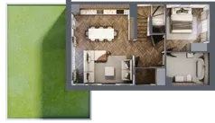 4 pokoje, mieszkanie 79,29 m², parter, oferta nr 34.1, Imperial River Park, Kraków, Bronowice, Bronowice Małe, ul. Truszkowskiego