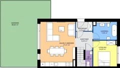4 pokoje, mieszkanie 79,64 m², parter, oferta nr 31.1, Imperial River Park, Kraków, Bronowice, Bronowice Małe, ul. Truszkowskiego