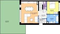 4 pokoje, mieszkanie 79,64 m², parter, oferta nr 28.1, Imperial River Park, Kraków, Bronowice, Bronowice Małe, ul. Truszkowskiego