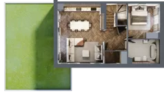 4 pokoje, mieszkanie 79,29 m², parter, oferta nr 28.1, Imperial River Park, Kraków, Bronowice, Bronowice Małe, ul. Truszkowskiego