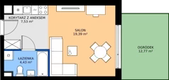 1 pokój, mieszkanie 31,35 m², parter, oferta nr 1.60, Imperial QUADRA, Kraków, Prądnik Biały, ul. Rybałtowska