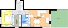 2 pokoje, mieszkanie 61,26 m², parter, oferta nr 1.1, Imperial QUADRA, Kraków, Prądnik Biały, ul. Rybałtowska