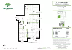 4 pokoje, mieszkanie 74,42 m², piętro 2, oferta nr Nr 13, Greenwood Park , Warszawa, Wesoła, Stara Miłosna, ul. Jeździecka 30