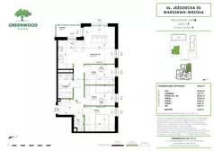 4 pokoje, mieszkanie 70,62 m², piętro 2, oferta nr Nr 18, Greenwood Park , Warszawa, Wesoła, Stara Miłosna, ul. Jeździecka 30