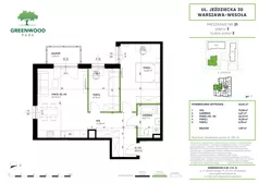3 pokoje, mieszkanie 63,04 m², piętro 3, oferta nr Nr 21, Greenwood Park , Warszawa, Wesoła, Stara Miłosna, ul. Jeździecka 30