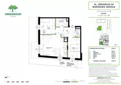 3 pokoje, mieszkanie 59,20 m², parter, oferta nr Nr 3, Greenwood Park , Warszawa, Wesoła, Stara Miłosna, ul. Jeździecka 30