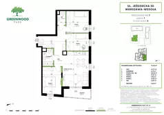 4 pokoje, mieszkanie 74,42 m², piętro 1, oferta nr Nr 7, Greenwood Park , Warszawa, Wesoła, Stara Miłosna, ul. Jeździecka 30