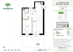 2 pokoje, mieszkanie 44,48 m², parter, oferta nr Nr 34, Greenwood Park , Warszawa, Wesoła, Stara Miłosna, ul. Jeździecka 30