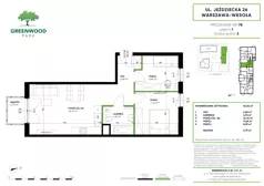 3 pokoje, mieszkanie 56,34 m², piętro 1, oferta nr Nr 78, Greenwood Park , Warszawa, Wesoła, Stara Miłosna, ul. Jeździecka 30