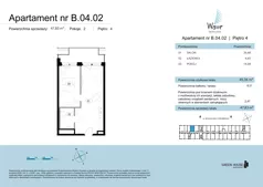 2 pokoje, apartament 47,83 m², piętro 4, oferta nr B.04.02, Wave Świnoujście Thermal & Spa, Świnoujście, Dzielnica Nadmorska, ul. Bolesława Chrobrego 35