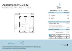 3 pokoje, apartament 63,58 m², piętro 3, oferta nr C.03.32, Wave Świnoujście Thermal & Spa, Świnoujście, Dzielnica Nadmorska, ul. Bolesława Chrobrego 35