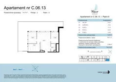 4 pokoje, apartament 72,93 m², piętro 6, oferta nr C.06.13, Wave Świnoujście Thermal & Spa, Świnoujście, Dzielnica Nadmorska, ul. Bolesława Chrobrego 35
